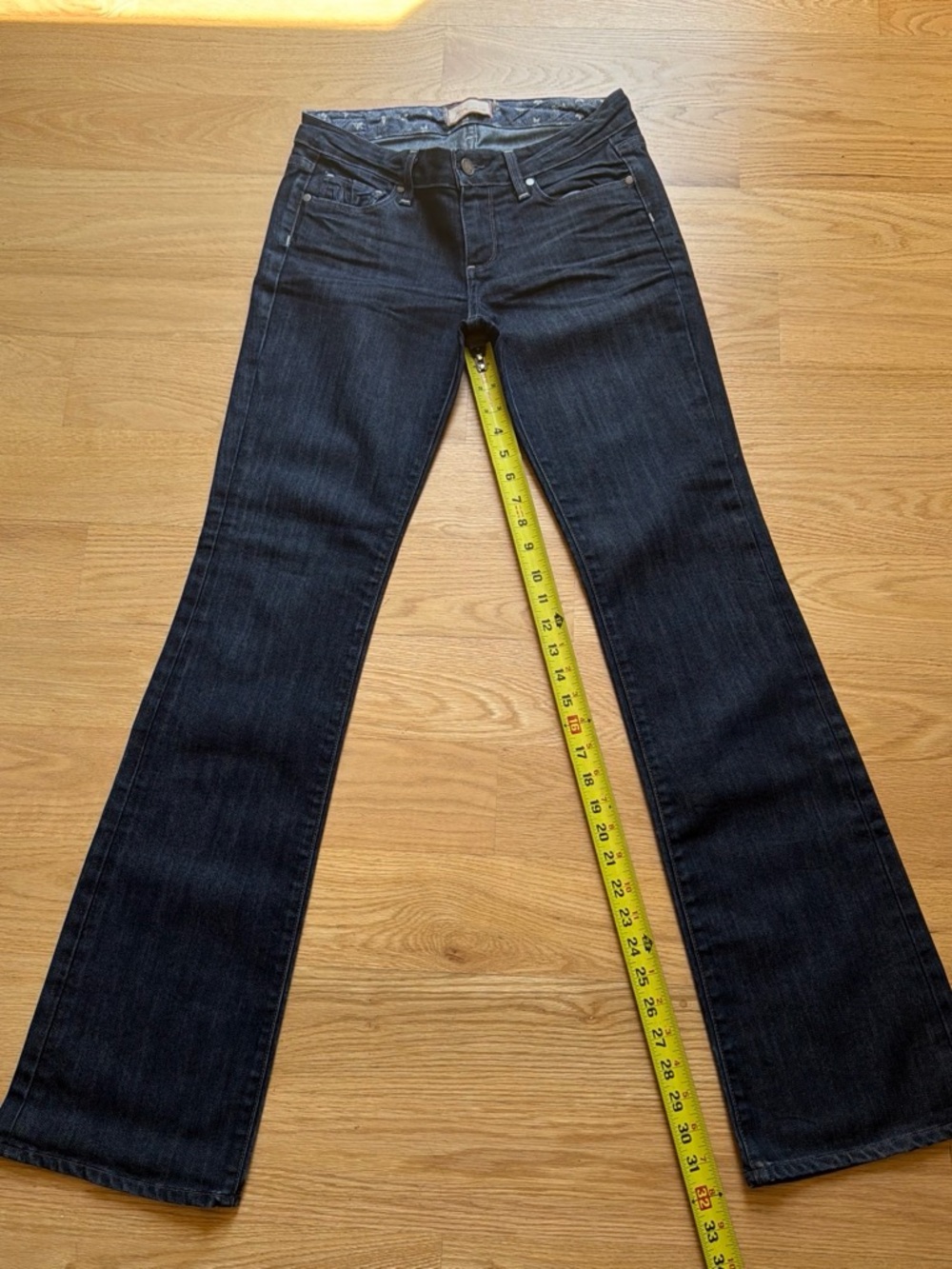 PAIGE Women's Dark Blue Bootcut Jeans